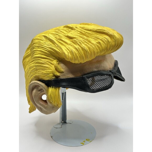 Paper Magic Group Rubber Halloween Costume Mask Johnny Bravo Half Mask 2002 Rare - Picture 5 of 15